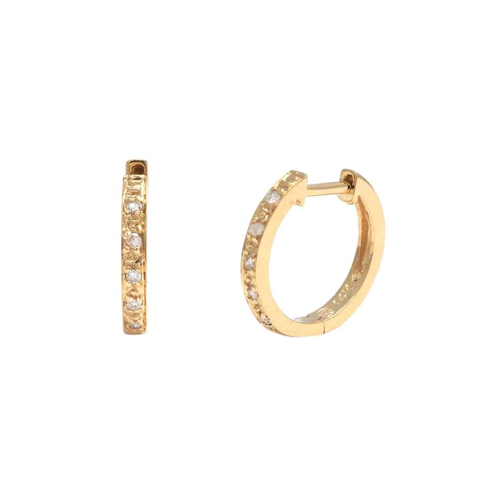 Diamond Earrings (Yg/Single Cut)